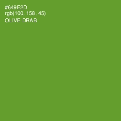 #649E2D - Olive Drab Color Image